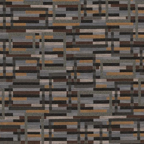 Remnant of CF Stinson Marquetry Grullo Upholstery Fabric