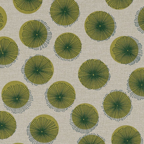 CF Stinson Petal Dots Endive Green Upholstery Vinyl