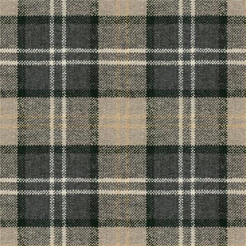 Architex Plaid All Over Montrose Gray Upholstery Fabric