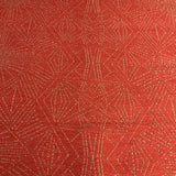 Designtex Starburst Red Orange Geometric Wool Blend Upholstery Fabric