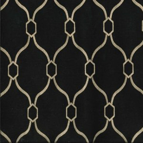 Norbar Valmont Ebony Black Upholstery Fabric