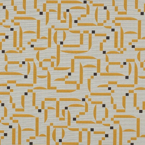 Remnant of Arc-Com Burkina Sunflower Upholstery Fabric