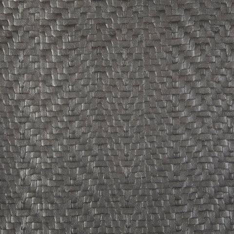 Cane Metal Textured Weave Gray Upholstery Vinyl