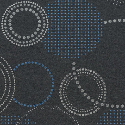 Remnant of Designtex Concentric Charcoal Upholstery Fabric