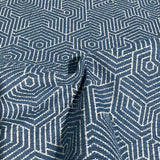 CF Stinson Honeycomb Shag Champion Blue Upholstery Fabric