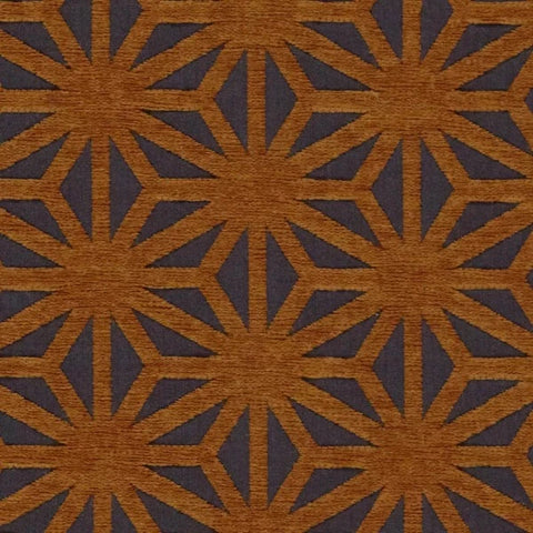 Remnant of Arc-Com Kirigami Chestnut Upholstery Fabric