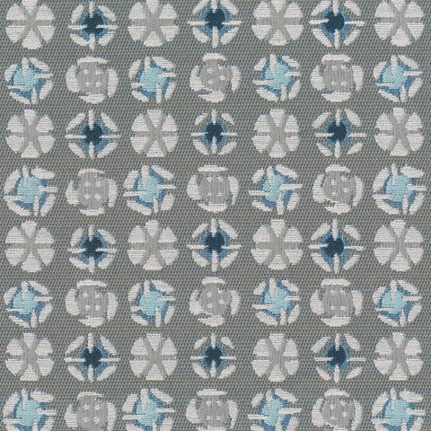 Remnant of Brentano Memento Blue Jay Upholstery Fabric