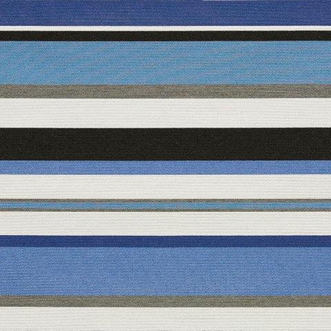 Remnant of Arc-Com Sonata Stripe Midnight Sunbrella Upholstery Fabric