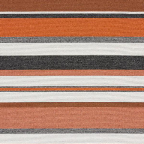 Remnant of Arc-Com Sonata Stripe Orange Sunbrella Upholstery Fabric