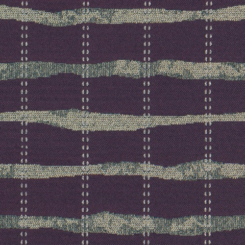 Remnant of Bernhardt Stitch Plum Upholstery Fabric