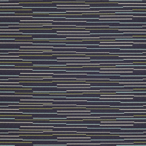 Momentum Strut Climate Irregular Stripe Blue Upholstery Fabric