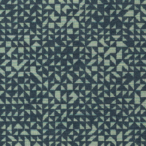 Remnant of Wolf Gordon Tangram Azure Sunbrella Upholstery Fabric