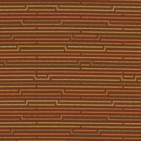 CF Stinson Tracing Autumn Brown Upholstery Fabric