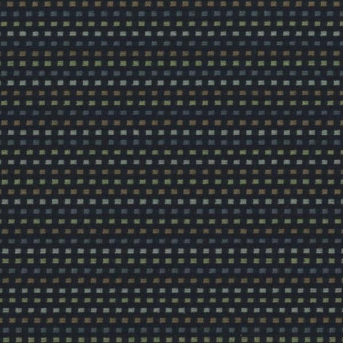 Designtex Seed Indigo Dotted Line Crypton Blue Upholstery Fabric
