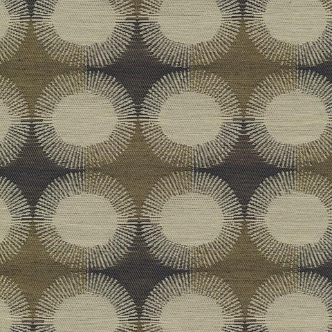 Remnant of Unika Vaev Solstice Cream Sunburst Upholstery Fabric