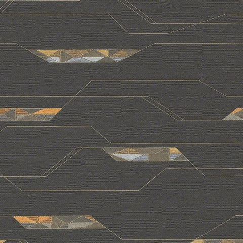 CF Stinson Voltage Storm Geometric Gray Upholstery Fabric