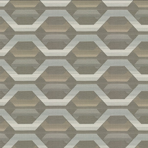 Remnant of Carnegie Hive 20 Sunbrella Gray Upholstery Fabric