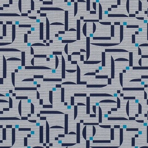 Remnant of Arc-Com Burkina Midnight Upholstery Fabric