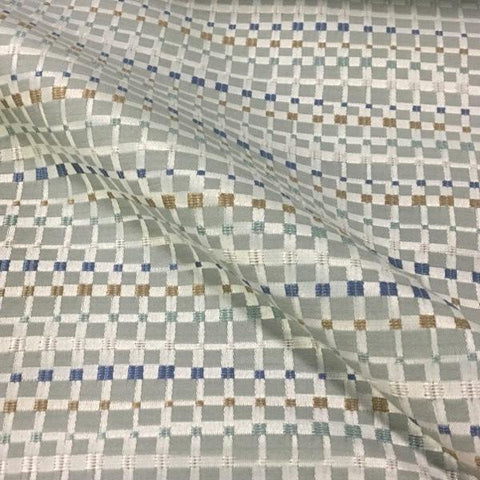 Maharam Multiply Daze Small Check Gray Upholstery Fabric