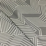 Carnegie Maze Color 33 Geometric Gray Upholstery Fabric