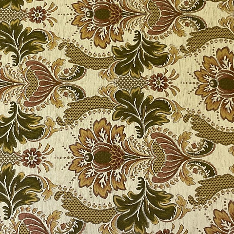Birch Beige and Brown Natural Solid Tweed Damask Upholstery Fabric