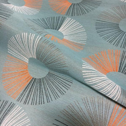 Remnant of CF Stinson Revolution Aquamarine Upholstery Fabric