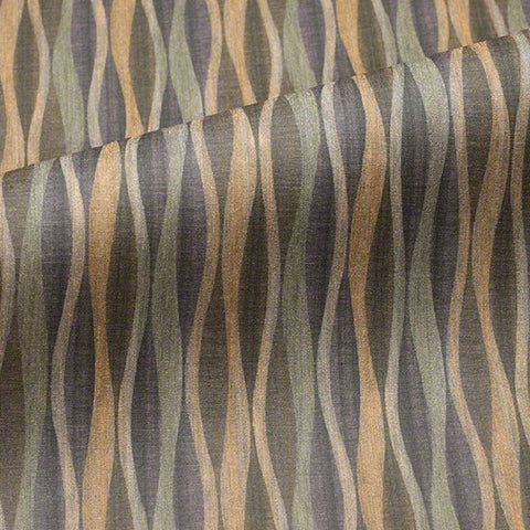 CF Stinson Upholstery Fabric Wavy Striped Vinyl Lava Geode