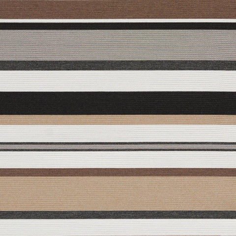 Remnant of Arc-Com Sonata Stripe Truffle Brown Sunbrella Upholstery Fabric