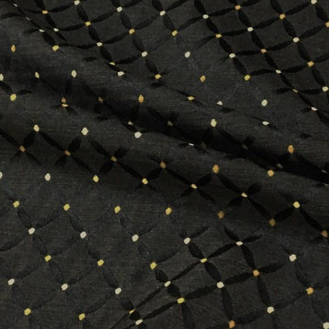 Swavelle Mill Creek Brewster Onyx Diamond Black Upholstery Fabric