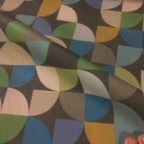 Designtex Sail Carbon Geometric Multi Upholstery Vinyl